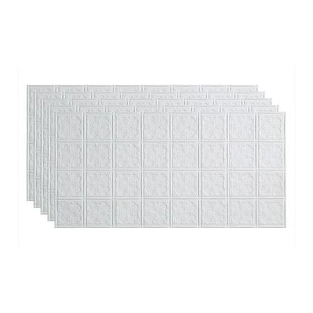 Acoustic Ceiling Products Fasade Traditonal 10 - 48-3/8" x 24-3/8" PVC Glue Up Tile in Matte White - PG5801 PG5801